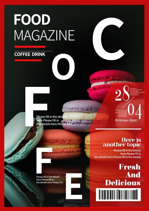 甜甜圈杂志封面图片