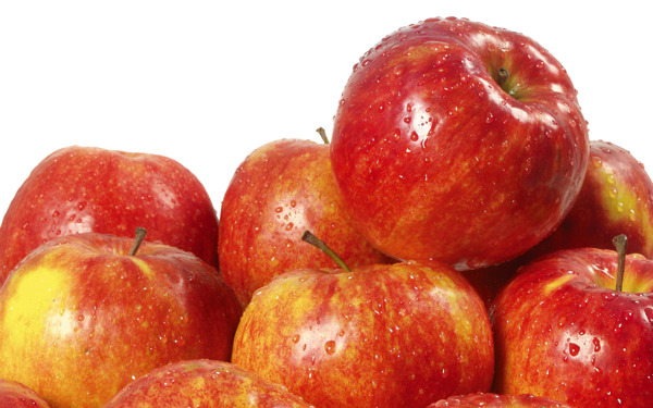 一堆诱惑味蕾的红色苹果高清图