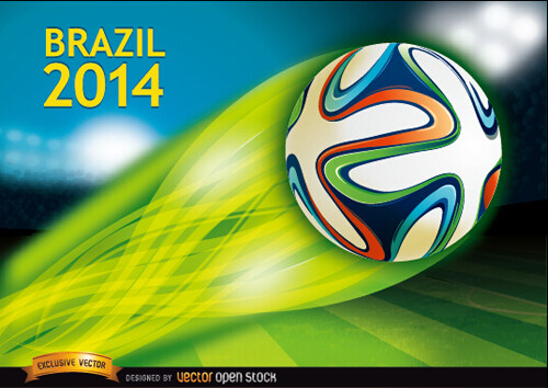 巴西2014足球锦标赛背景矢量02