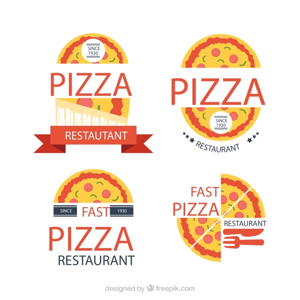 创意披萨店标志图片