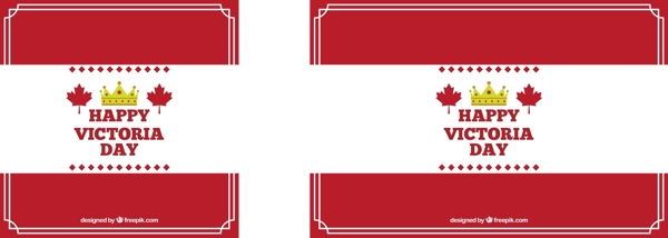 快乐的维多利亚日加拿大国旗背景
