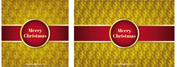 几何风格的金色圣诞背景