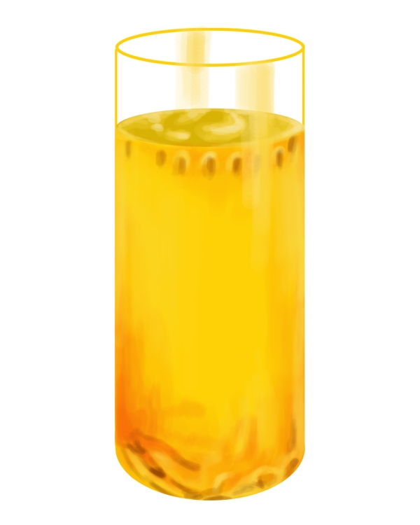 美味黄色橙汁
