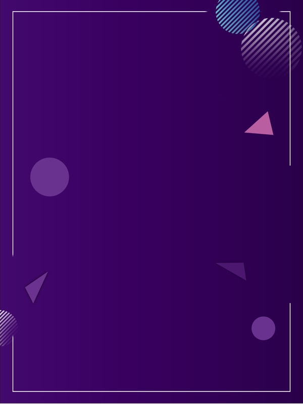 孟菲斯紫色几何边框背景素材