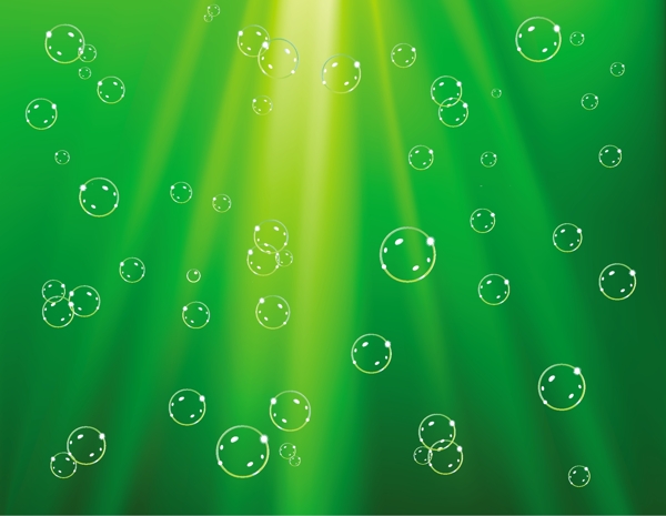 绿色动感光线泡泡背景图片