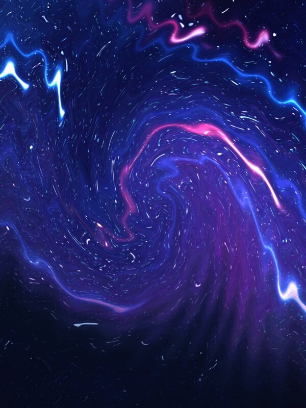 神秘梦幻紫色霓虹渐变星空背景
