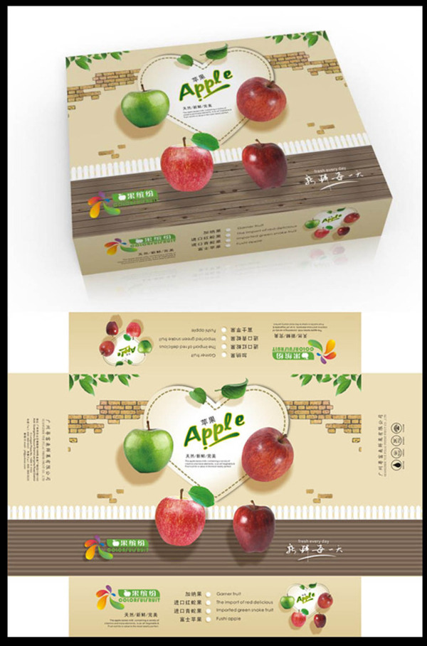 水果彩箱包装设计