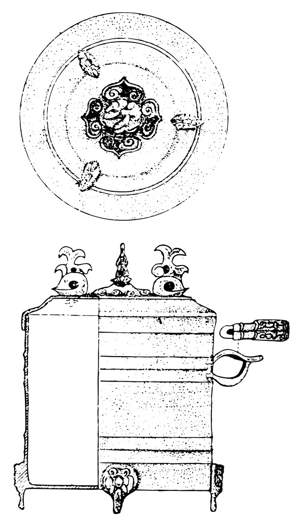 秦汉时代版画装饰画矢量eps格式0203