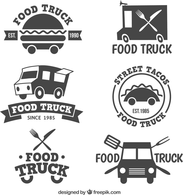 食品卡车标志