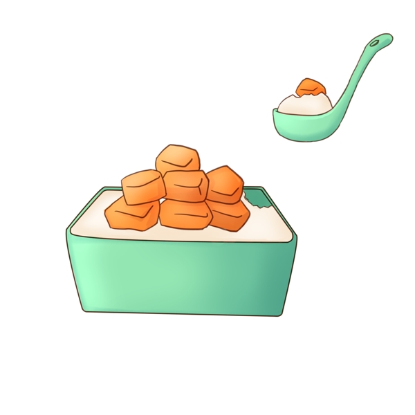 芒果双皮奶甜品插图