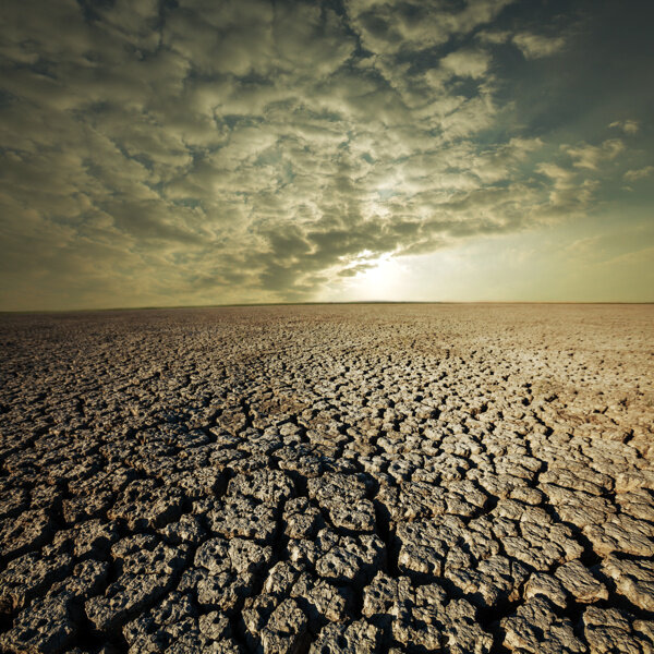 旱灾土地裂缝图片