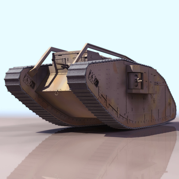 二战第一代坦克车模型