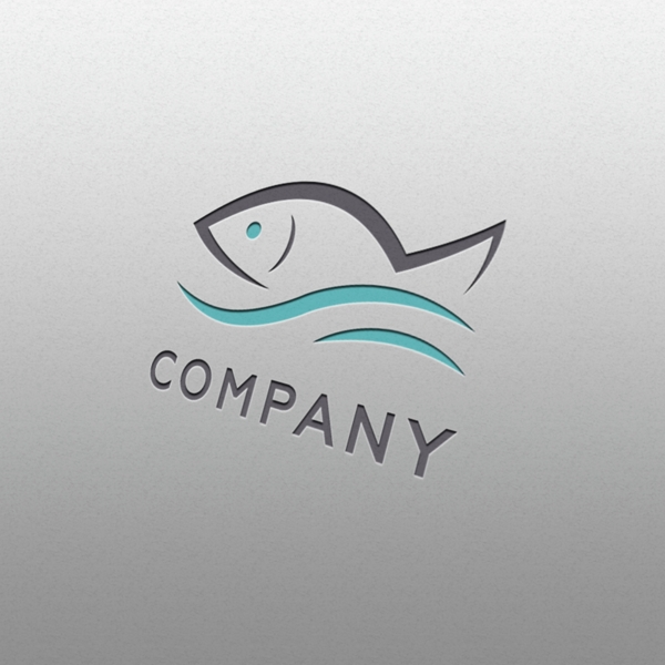 企业标志鱼logo模板