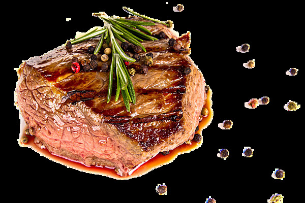 迷迪香和一块肉汁饱满的牛排
