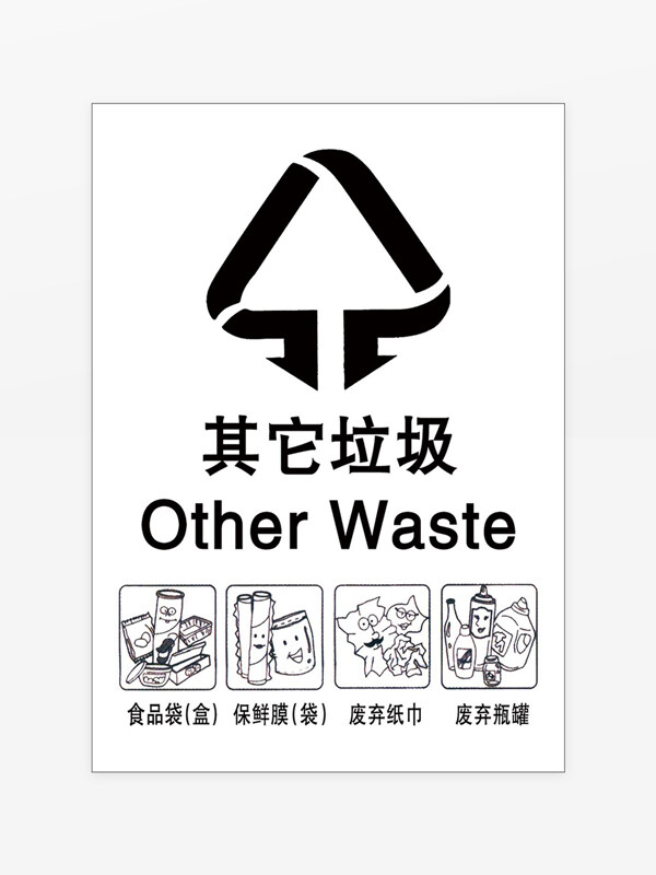 其他垃圾垃圾分类标识