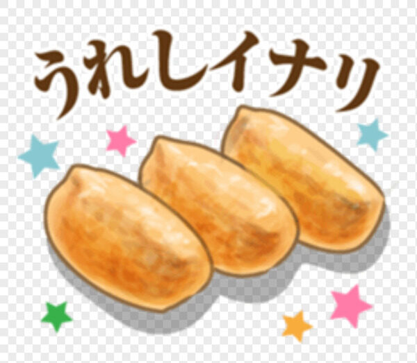 创意手绘五彩星星元素美味的烤栗子
