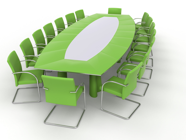 绿色会议桌装饰素材