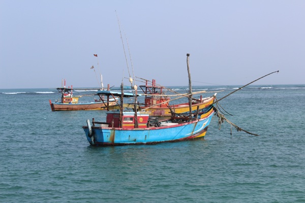 渔船图片船打渔海上