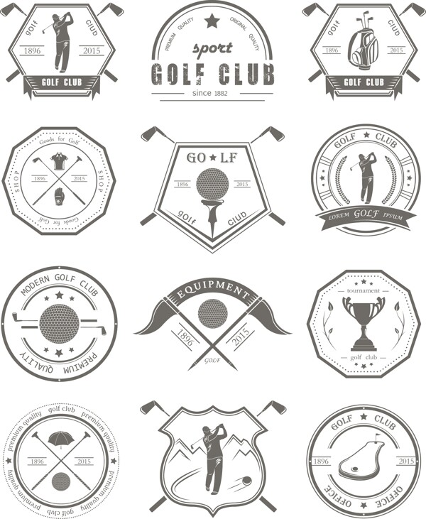 高尔夫球标签图片
