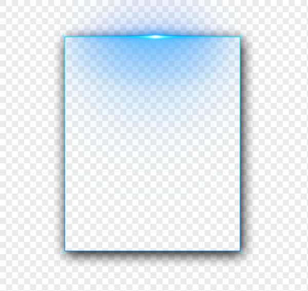 蓝色简约科技感发光创意边框