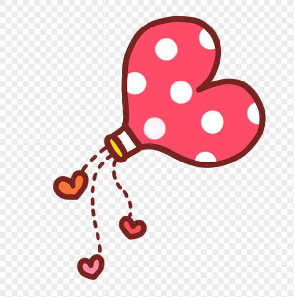 波点爱心小瓶子倒出彩色小爱心情人节表达爱意