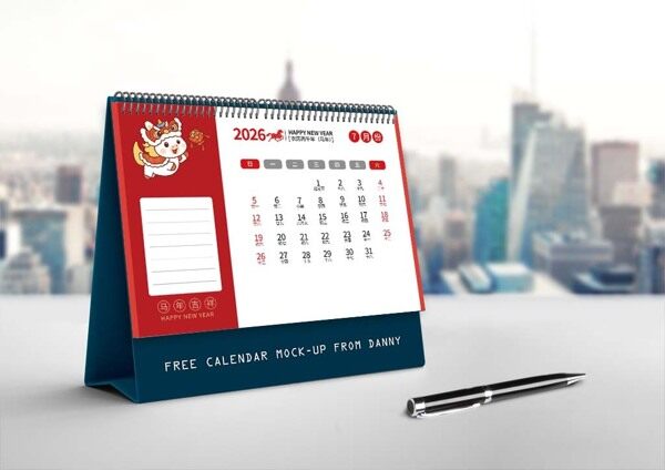 马年吉祥2026丙午七月份红色台历事项记录