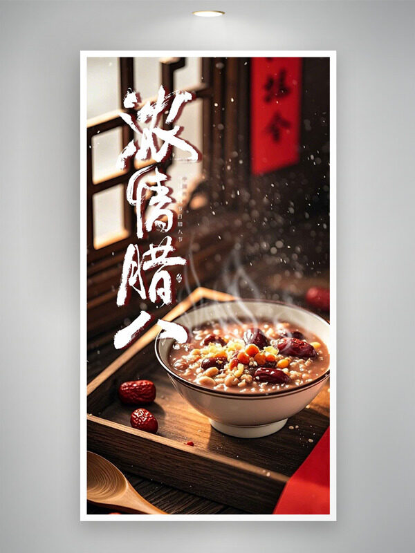 浓情腊八年味加浓中国传统节日海报