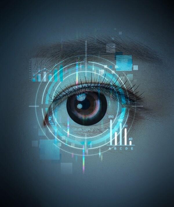 国外未来医学科技眼海报设计