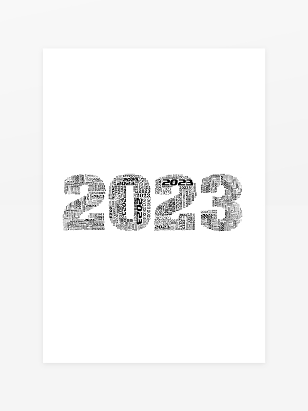 2023数字艺术字