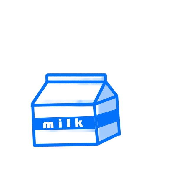 蓝色牛奶
