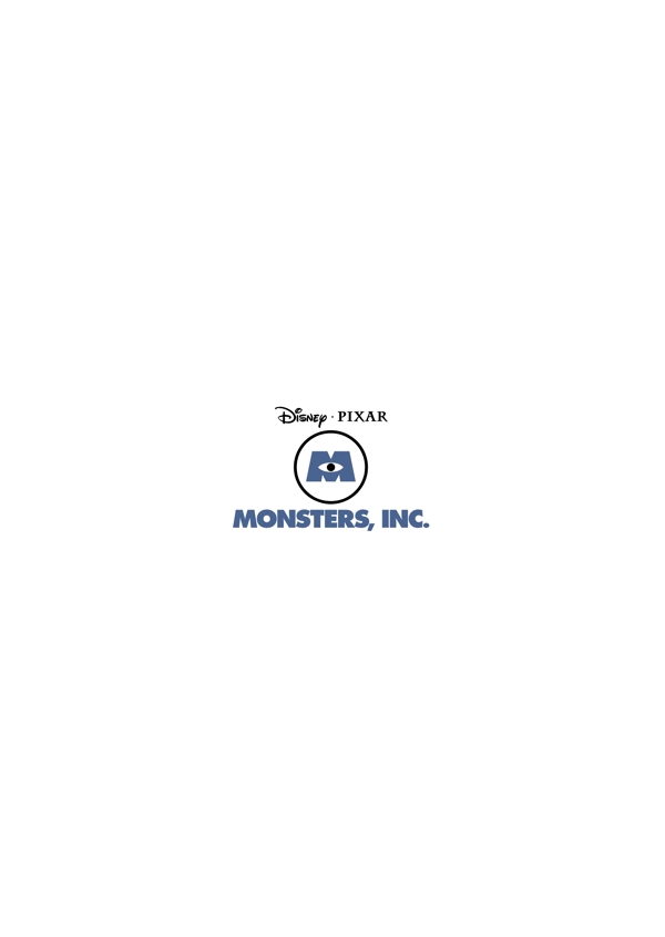 MonstersInclogo设计欣赏MonstersInc经典电影标志下载标志设计欣赏