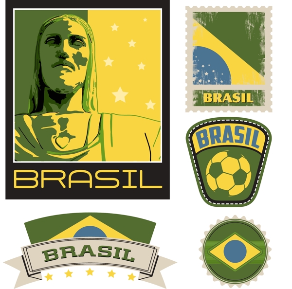 巴西世界杯矢量图