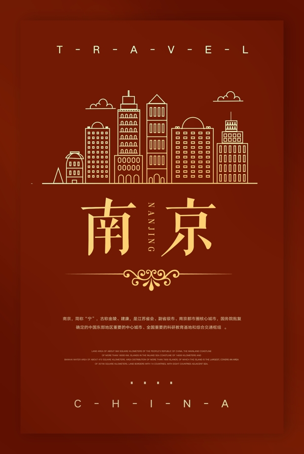 中国南京城市旅游海报