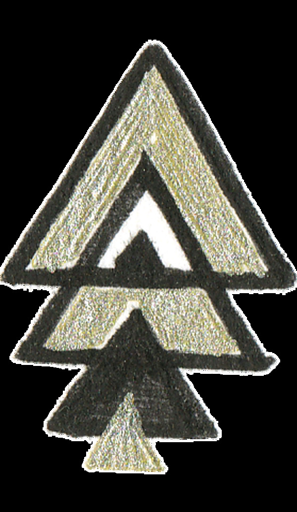 三角树枝透明装饰素材