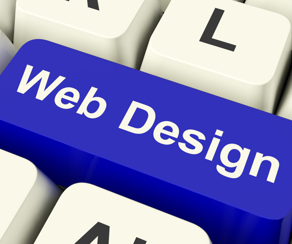 网页设计的电脑钥匙显示Internet或网络图形设计