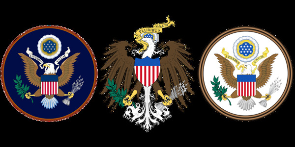 美国白头鹰国徽免抠png透明图层素材