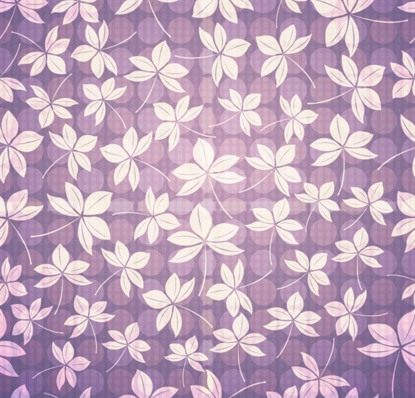 淡紫抽象花卉背景矢量素材