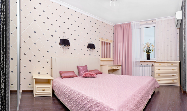 粉红风格卧房室内装修图片