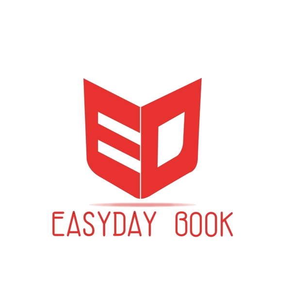 ED字母组合书型logo设计