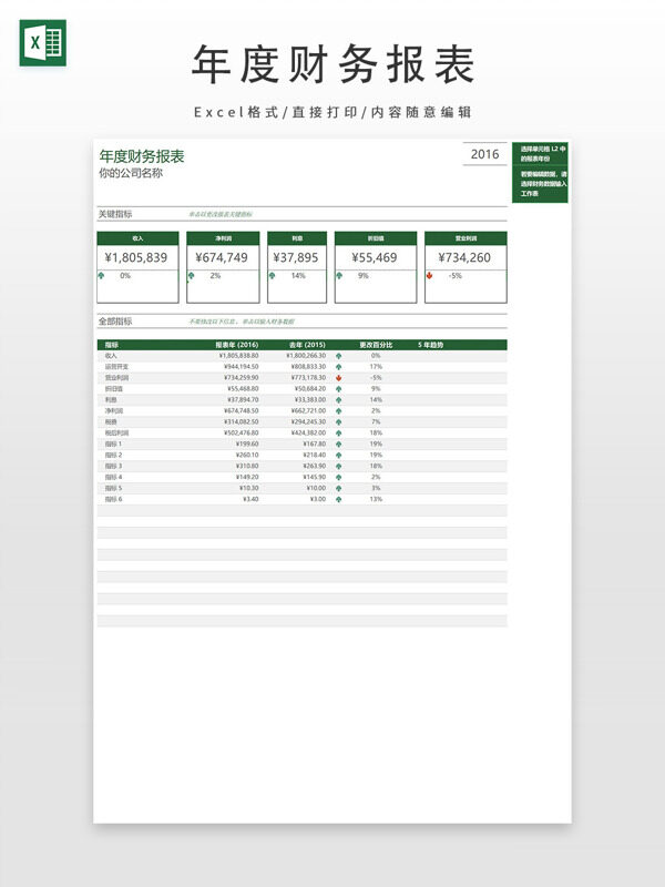 年度财务报表